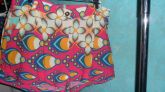Shorts seda estampado