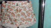 Shorts linho estampado